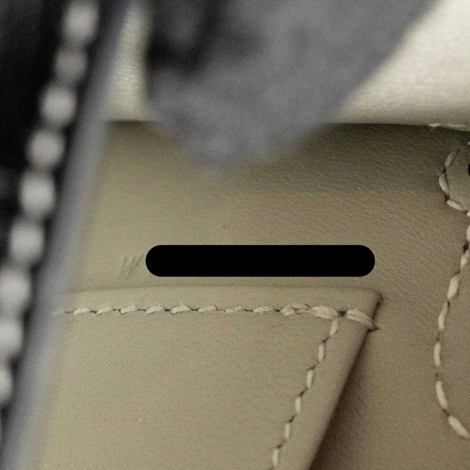 HERMES MINI KELLY II SPECIAL ORDER CHEVRE MYSORE BLACK / GRIS PERLE WHITE STITCHING SHW