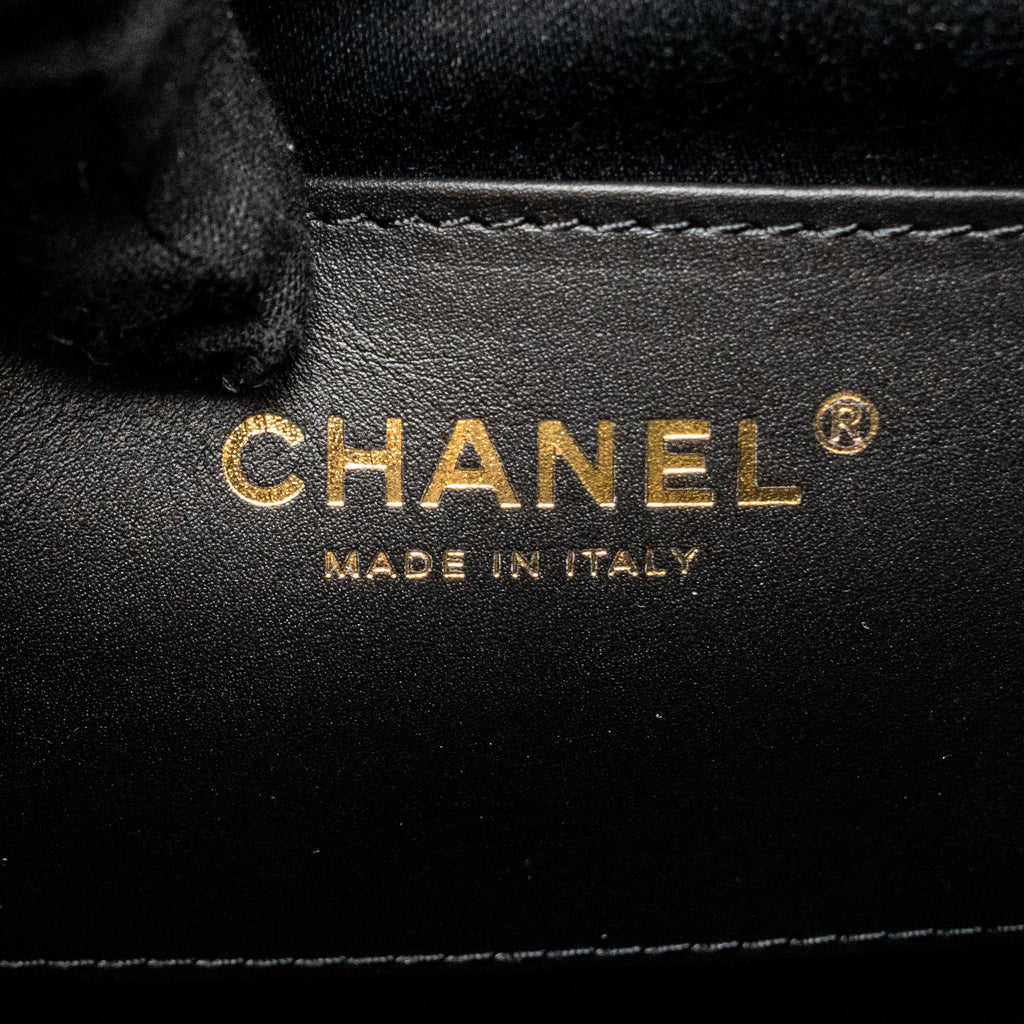 CHANEL MINI 25 BAG CAVIAR BLACK GHW (MICROCHIP)