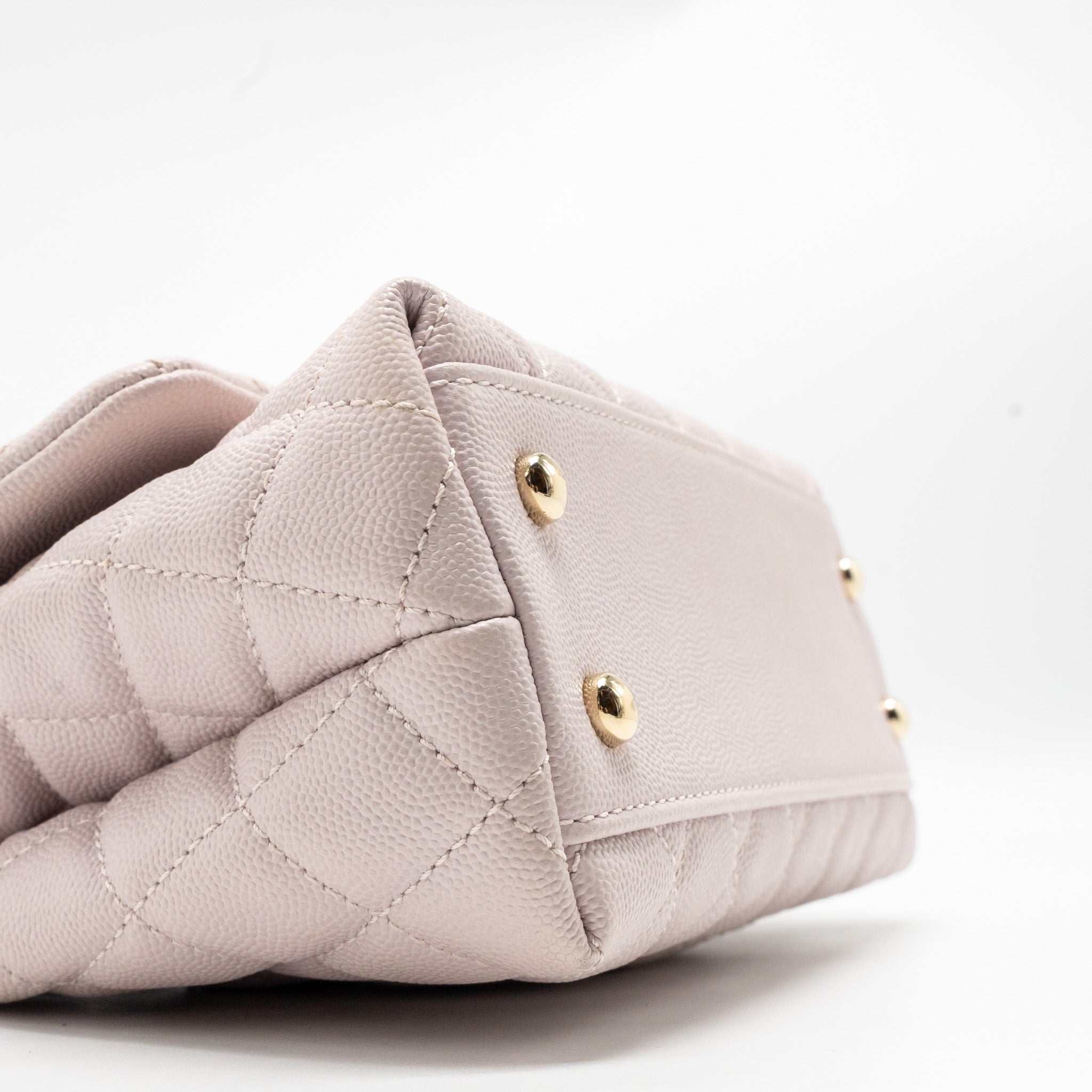 CHANEL SMALL COCO HANDLE CAVIAR LILAC LGHW