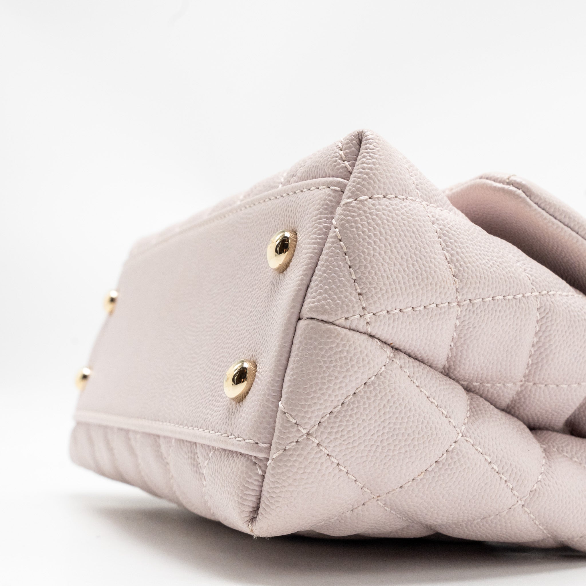 CHANEL SMALL COCO HANDLE CAVIAR LILAC LGHW