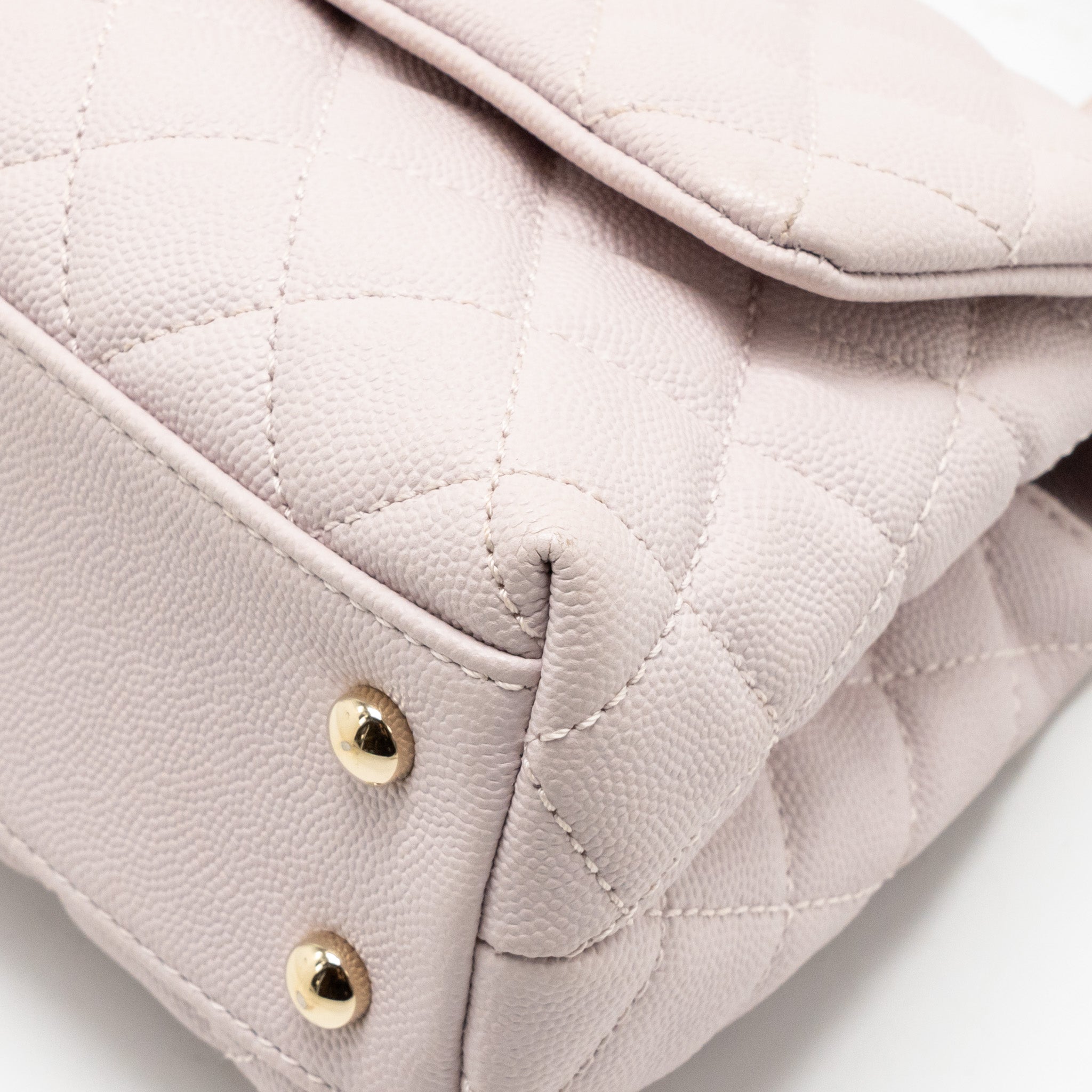 CHANEL SMALL COCO HANDLE CAVIAR LILAC LGHW