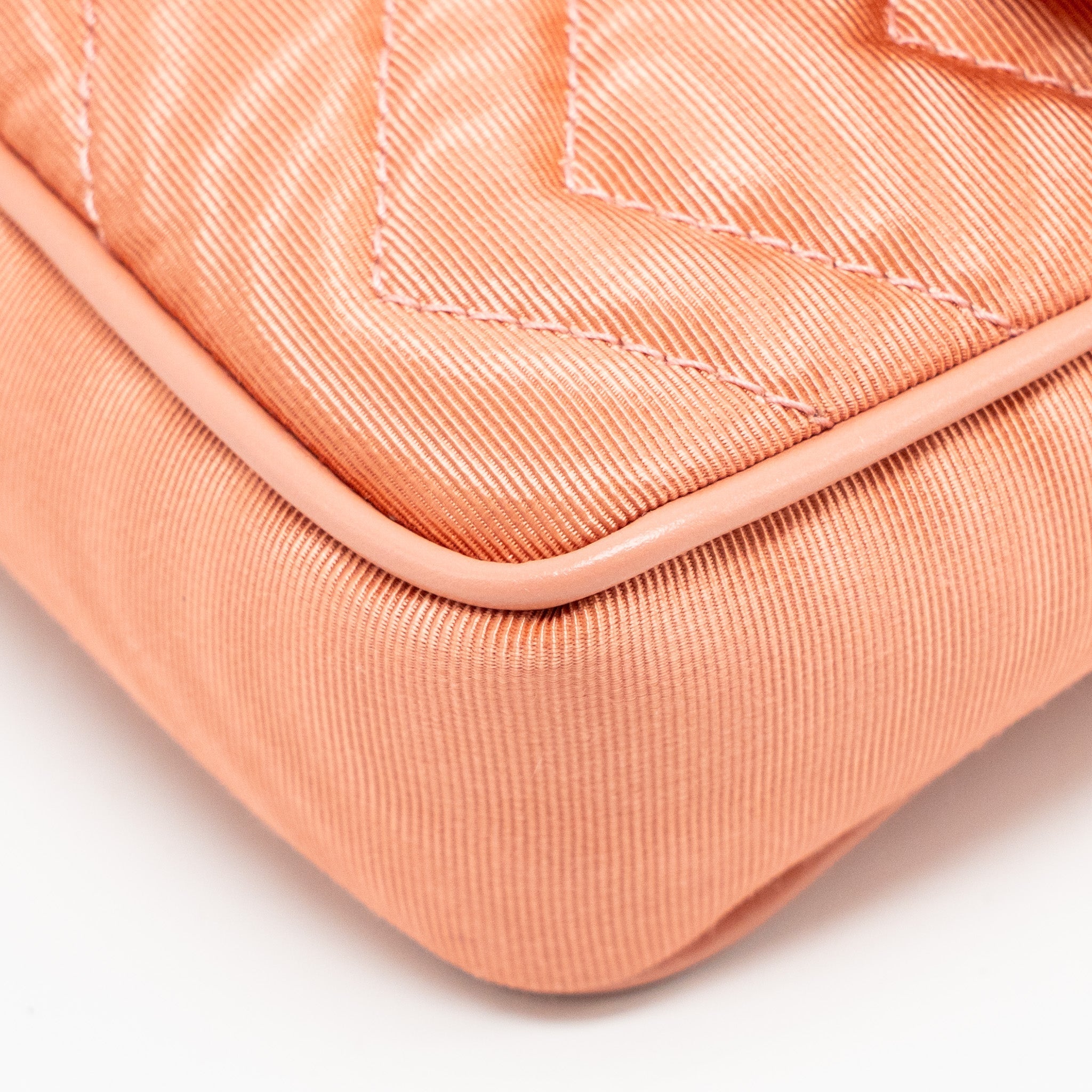 GUCCI MINI GG MARMONT CRYSTAL CHAIN FABRIC/ CRYSTAL PINK SHW