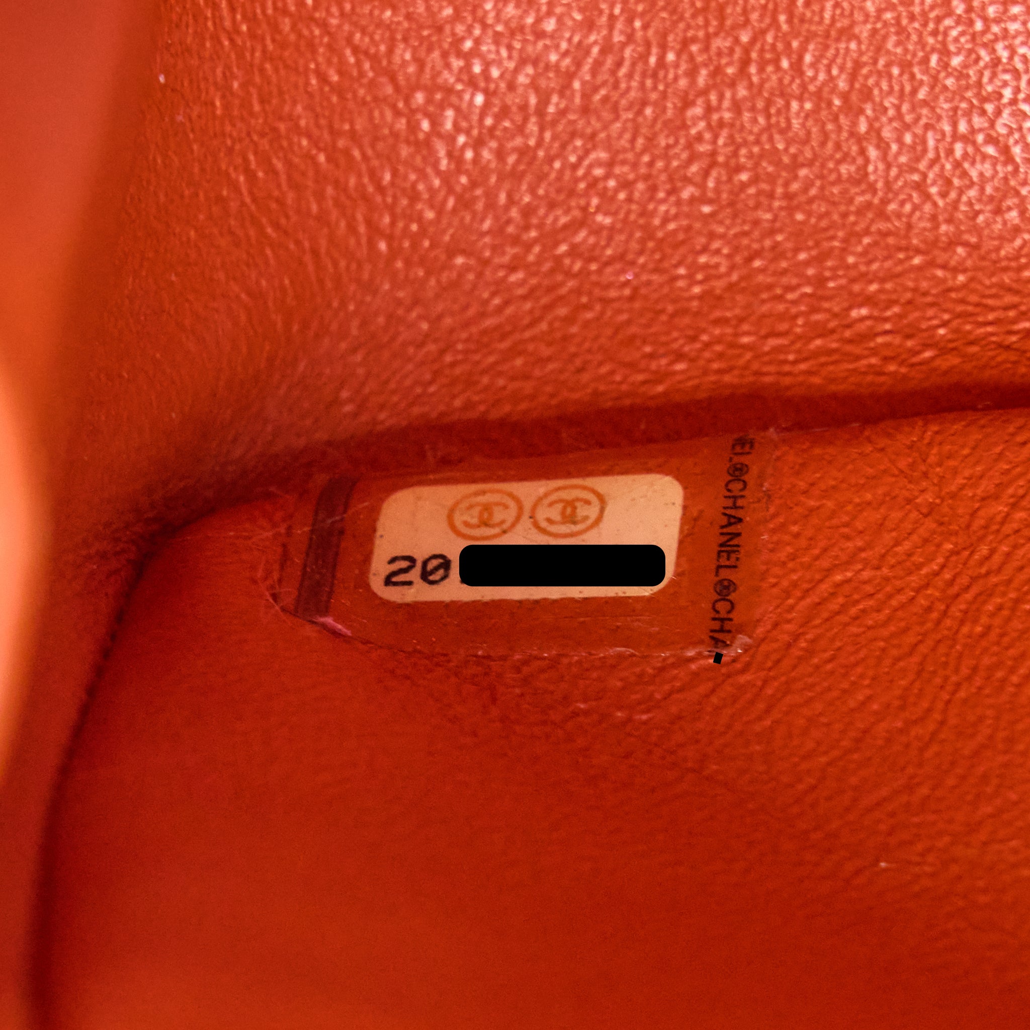 CHANEL SMALL 2.55 REISSUE FLAP BAG PATENT ORANGE SHW
