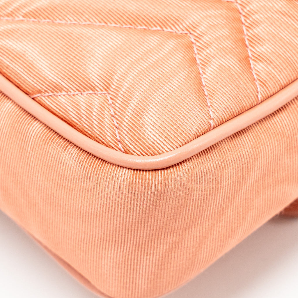 GUCCI MINI GG MARMONT CRYSTAL CHAIN FABRIC/ CRYSTAL PINK SHW