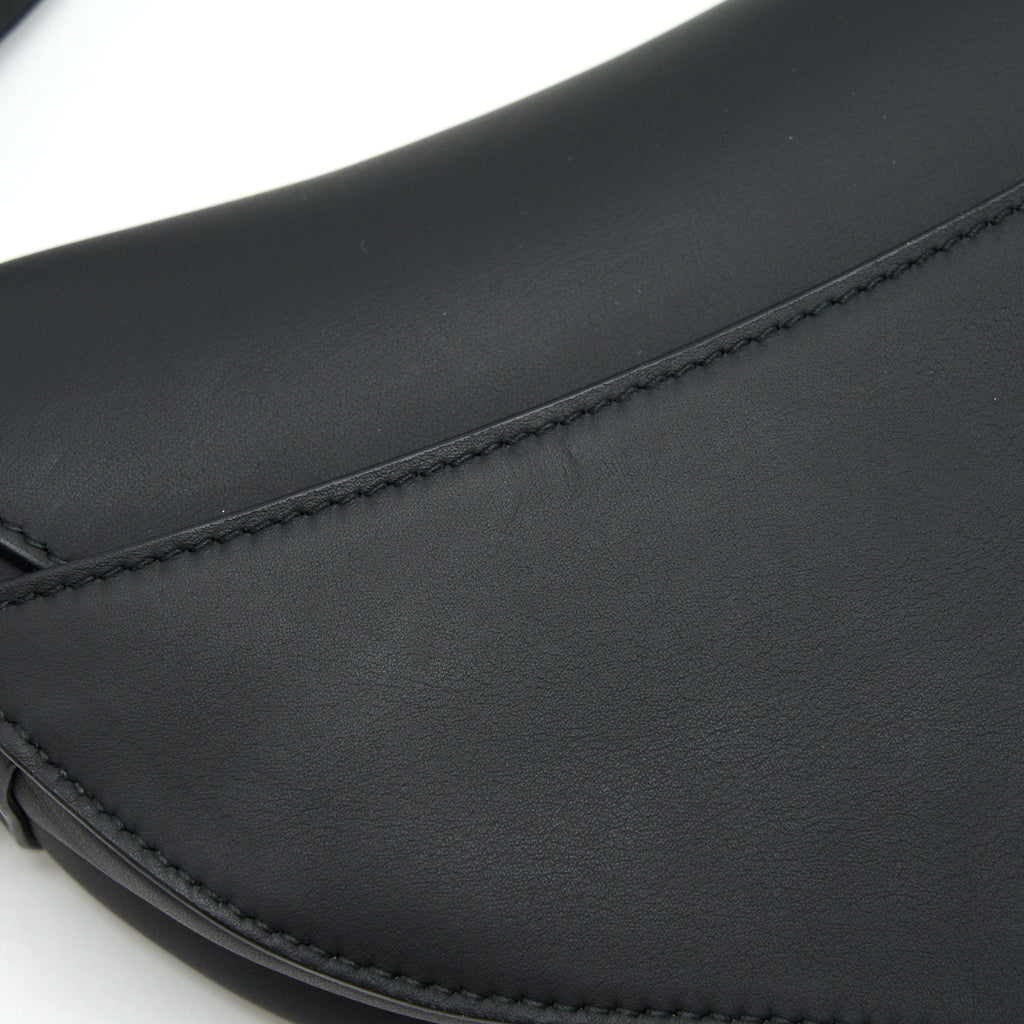 DIOR MINI SADDLE CALFSKIN SO BLACK WITH AN EXTRA SHOULDER STRAP