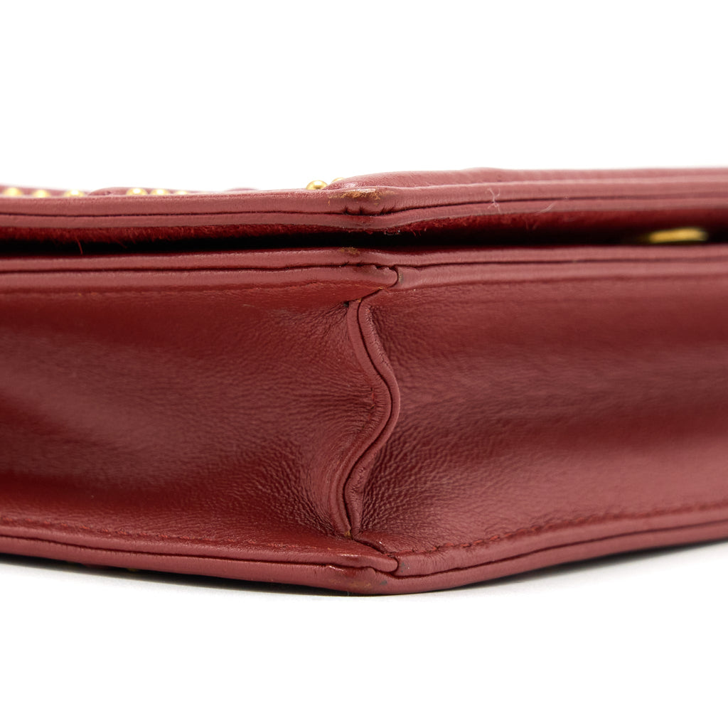 DIOR DIORAMA CROSSBODY BAG WITH HANDLE RED GHW