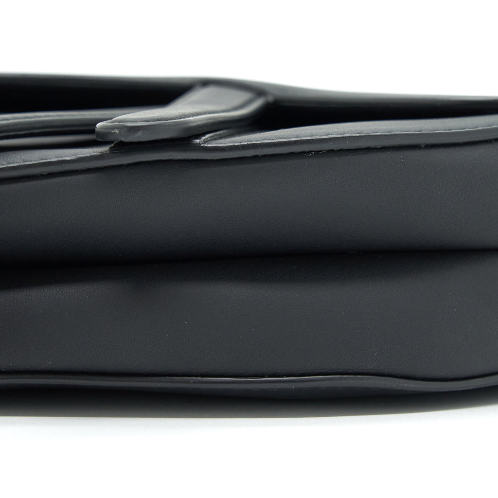 DIOR MINI SADDLE CALFSKIN SO BLACK WITH AN EXTRA SHOULDER STRAP