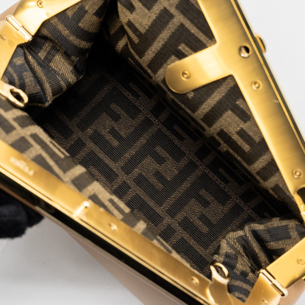 FENDI SMALL FIRST BAG NAPPA LEATHER BEIGE LGHW