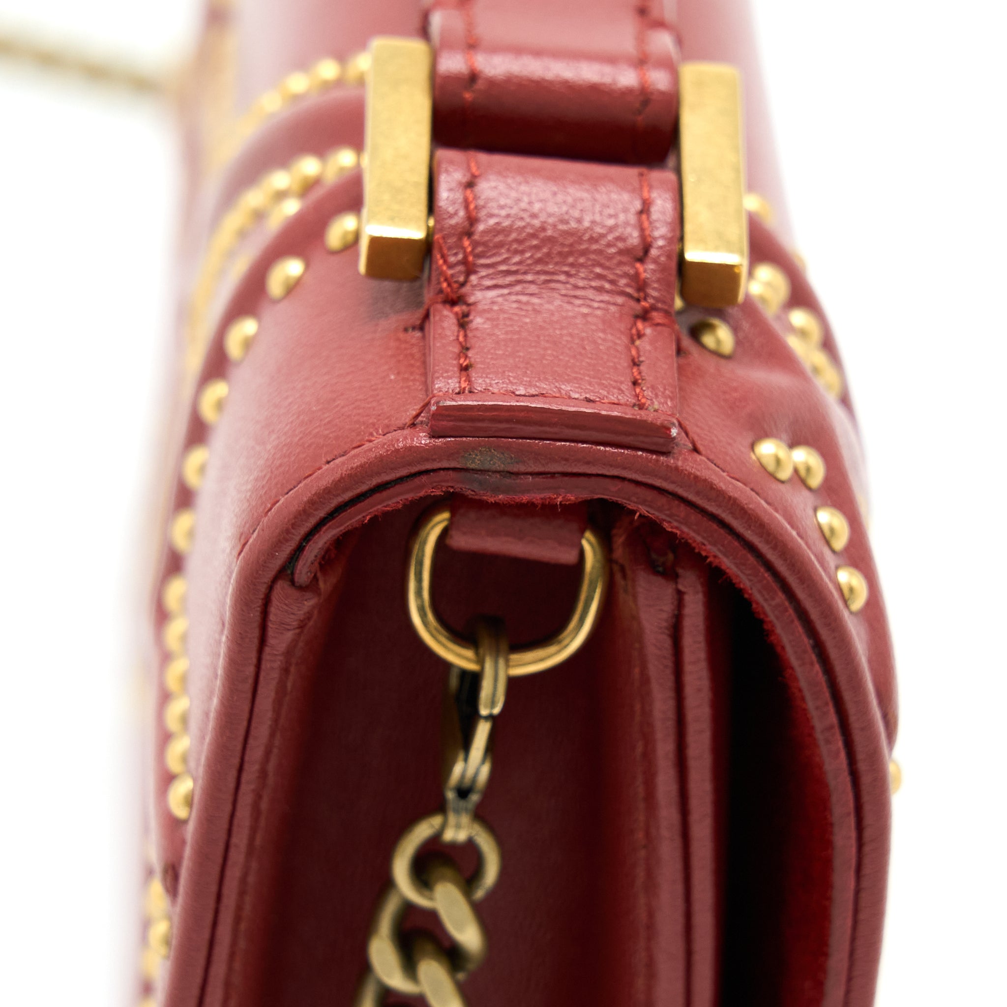 DIOR DIORAMA CROSSBODY BAG WITH HANDLE RED GHW