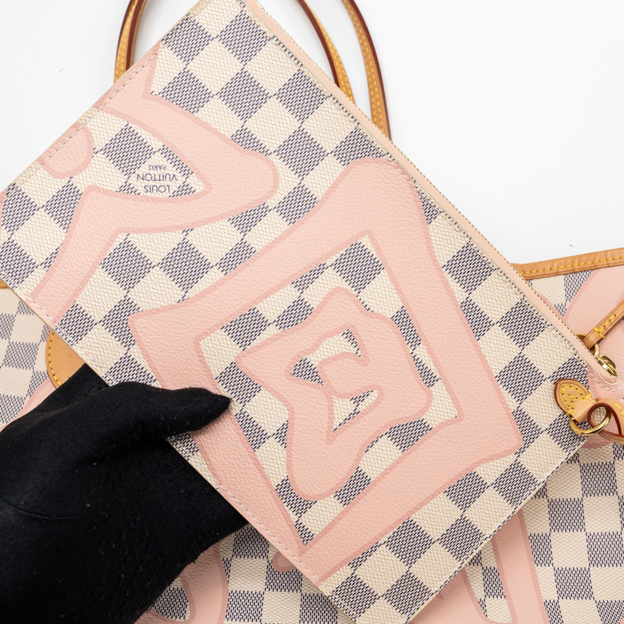 LOUIS VUITTON NEVERFULL MM DAMIER AZUR TAHITI GHW