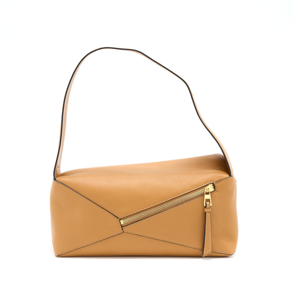 LOEWE PUZZLE HOBO BAG NAPPA CALFSKIN WARM DESERT GHW