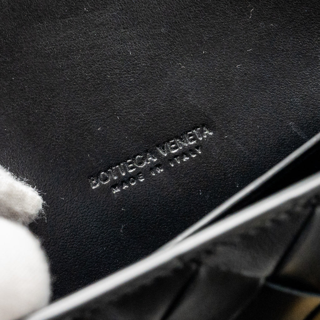 BOTTEGA VENETA ANDIAMO CLUTCH LAMBSKIN BLACK GHW