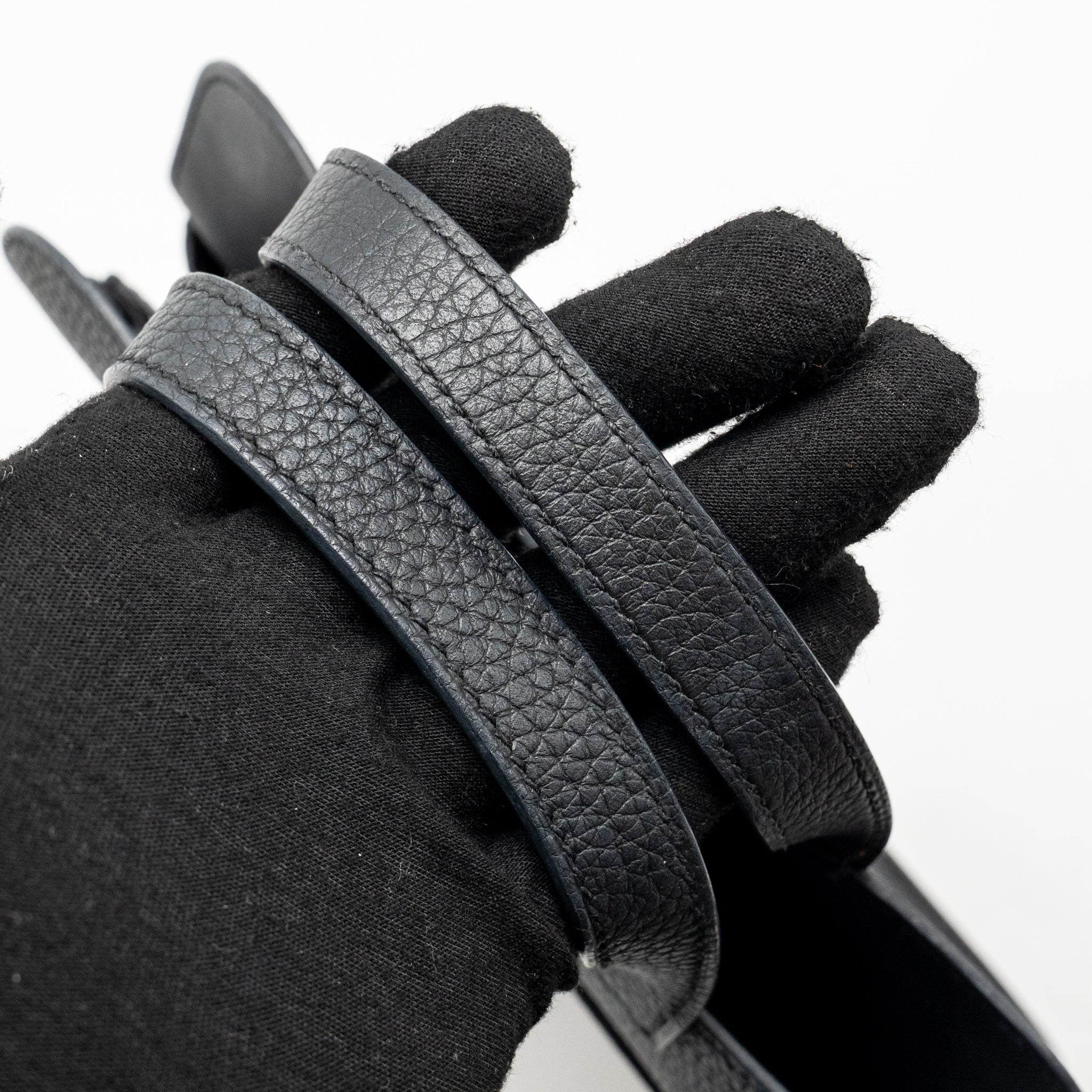 HERMES HALZAN 25 CLEMENCE BLACK GHW