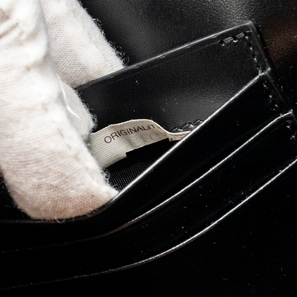 BOTTEGA VENETA ANDIAMO CLUTCH LAMBSKIN BLACK GHW