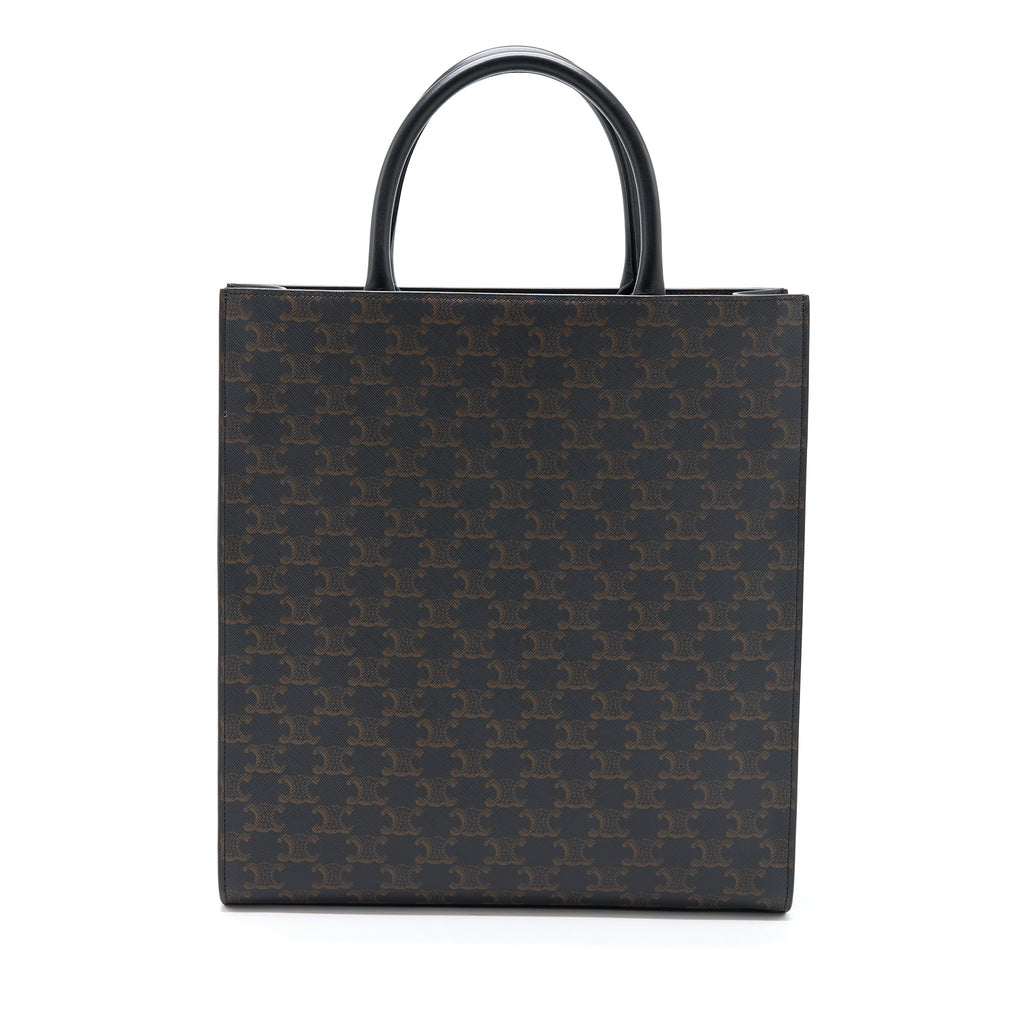 CELINE VERTICAL CABAS TRIOMPHE CANVAS GHW