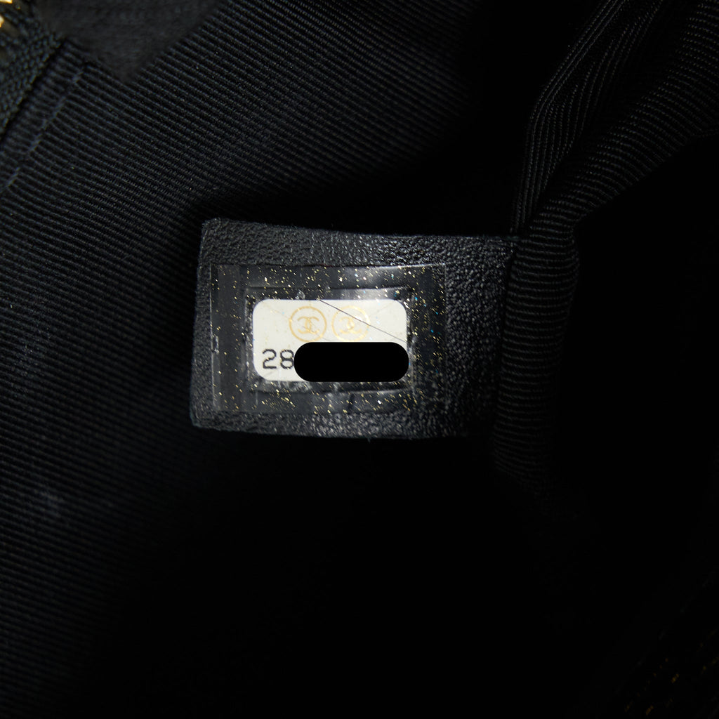 CHANEL QUILTED WAIST BAG CALFSKIN BLACK LGHW