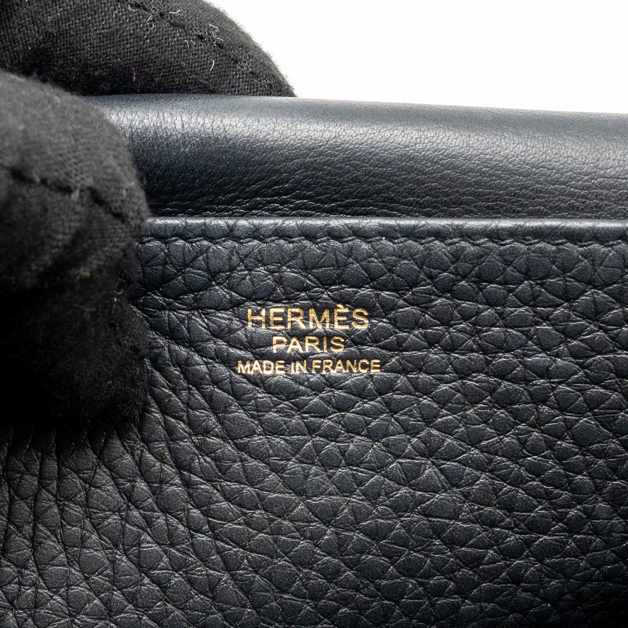 HERMES HALZAN 25 CLEMENCE BLACK GHW