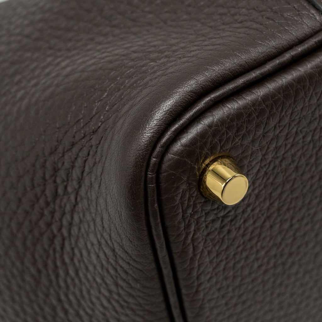 HERMES PICOTIN 18 LOCK BAG CLEMENCE EBENE GHW