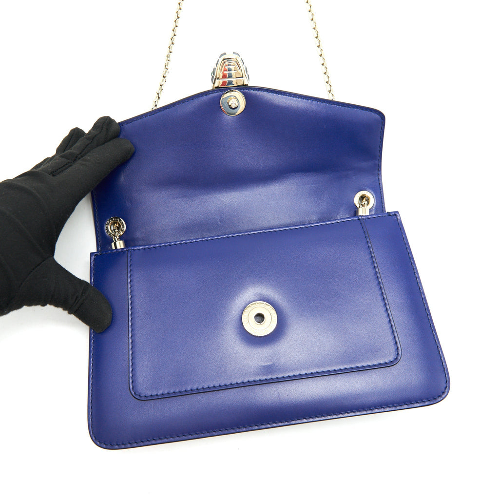 BVLGARI SERPENTI FOREVER FLAP COVER IN ROYAL SAPPHIRE
