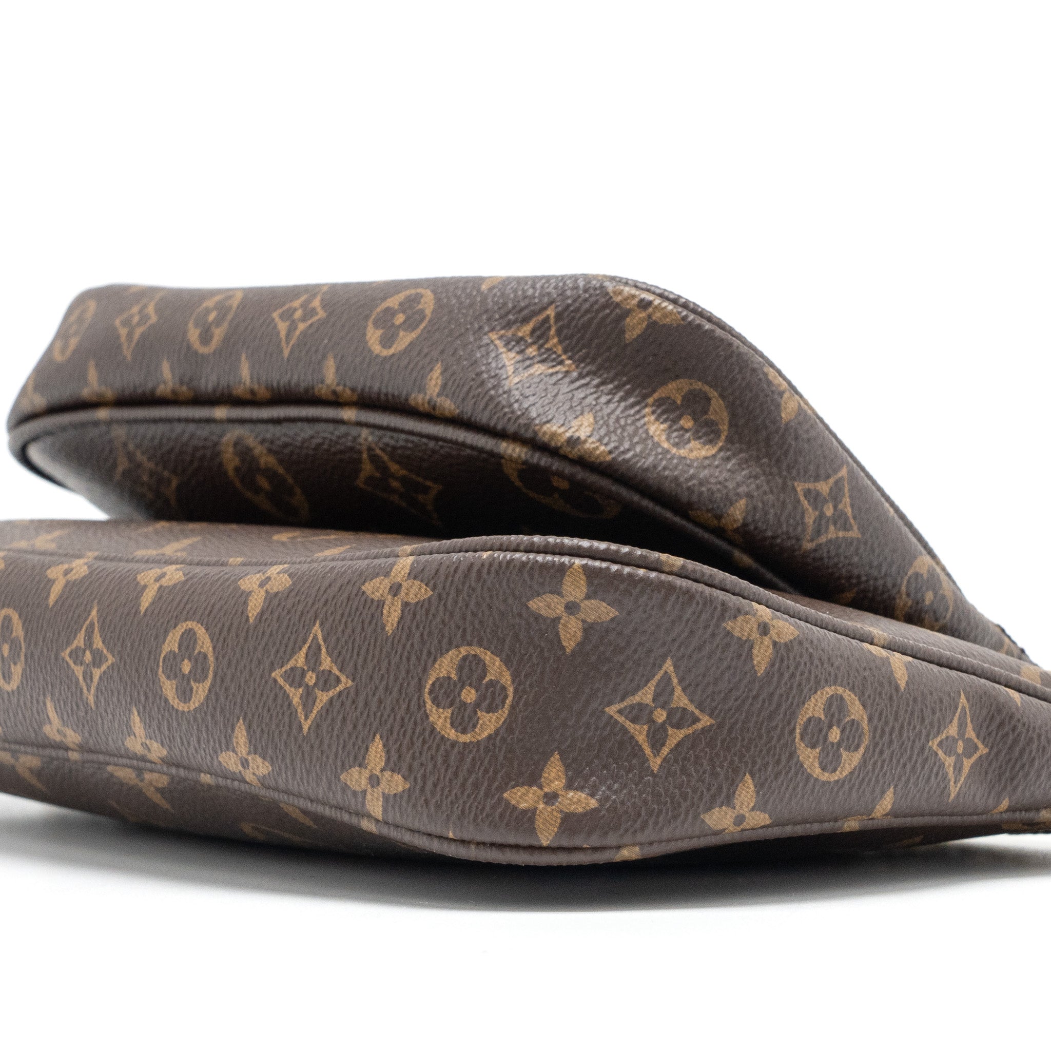 LOUIS VUITTON MULTI POCHETTE MONOGRAM CANVAS KHAKI STRAP GHW