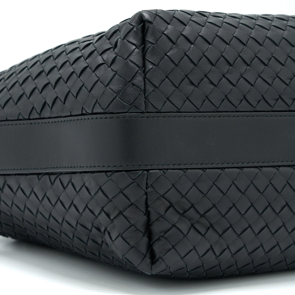 BOTTEGA VENETA HOBO BAG INTRECCIATO BLACK