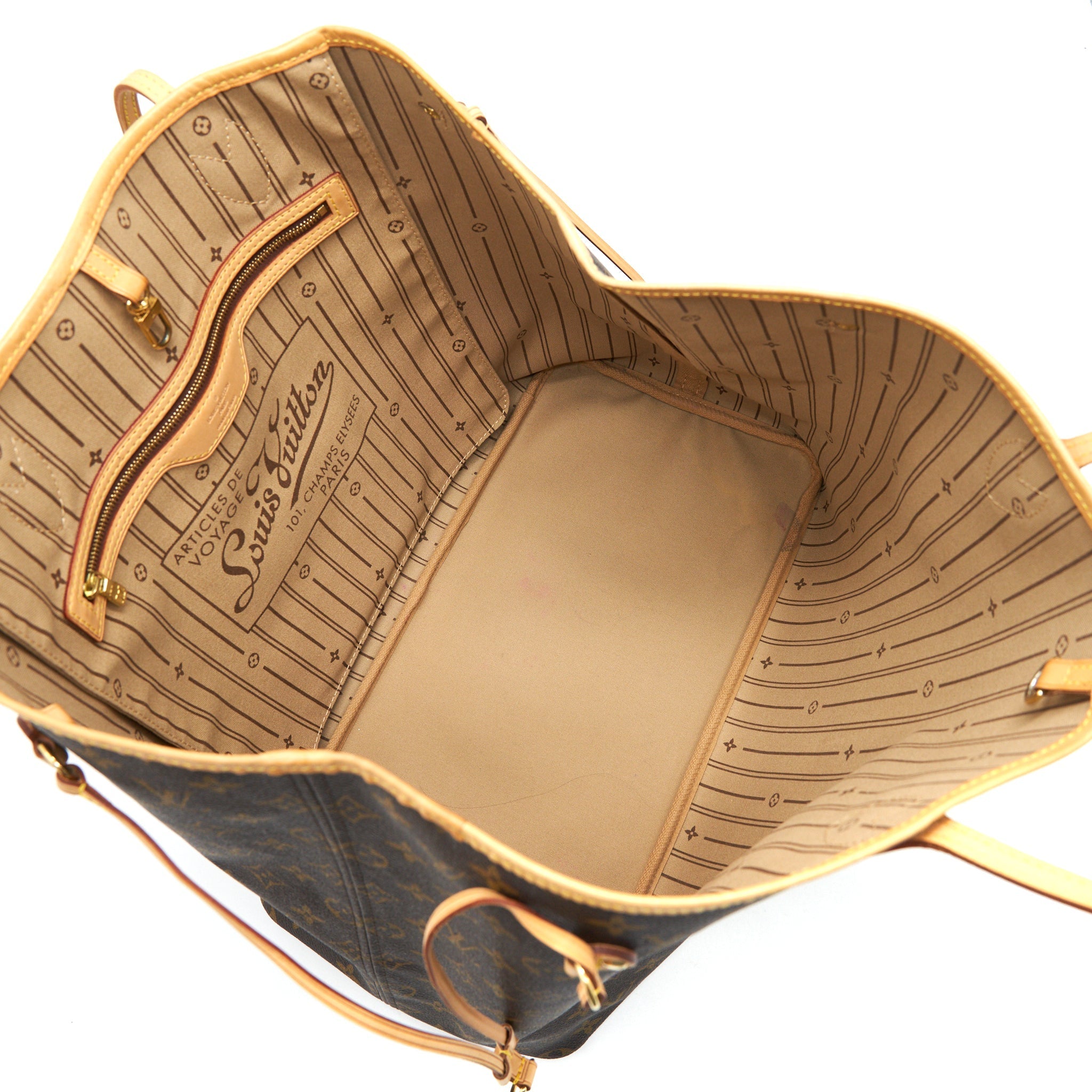 LOUIS VUITTON NEVERFULL GM MONOGRAM CANVAS( SMALL POUCH MISSING)