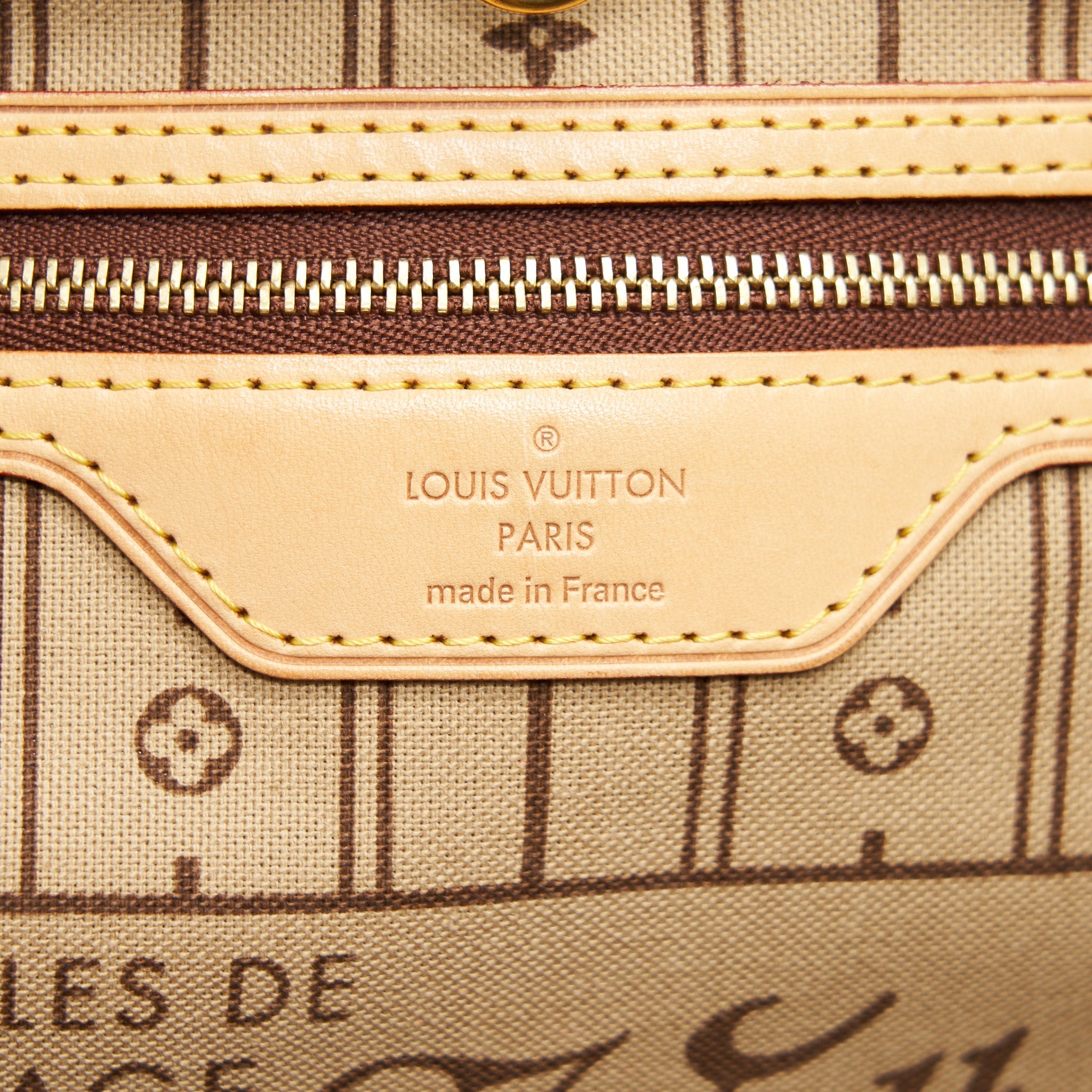 LOUIS VUITTON NEVERFULL GM MONOGRAM CANVAS( SMALL POUCH MISSING)