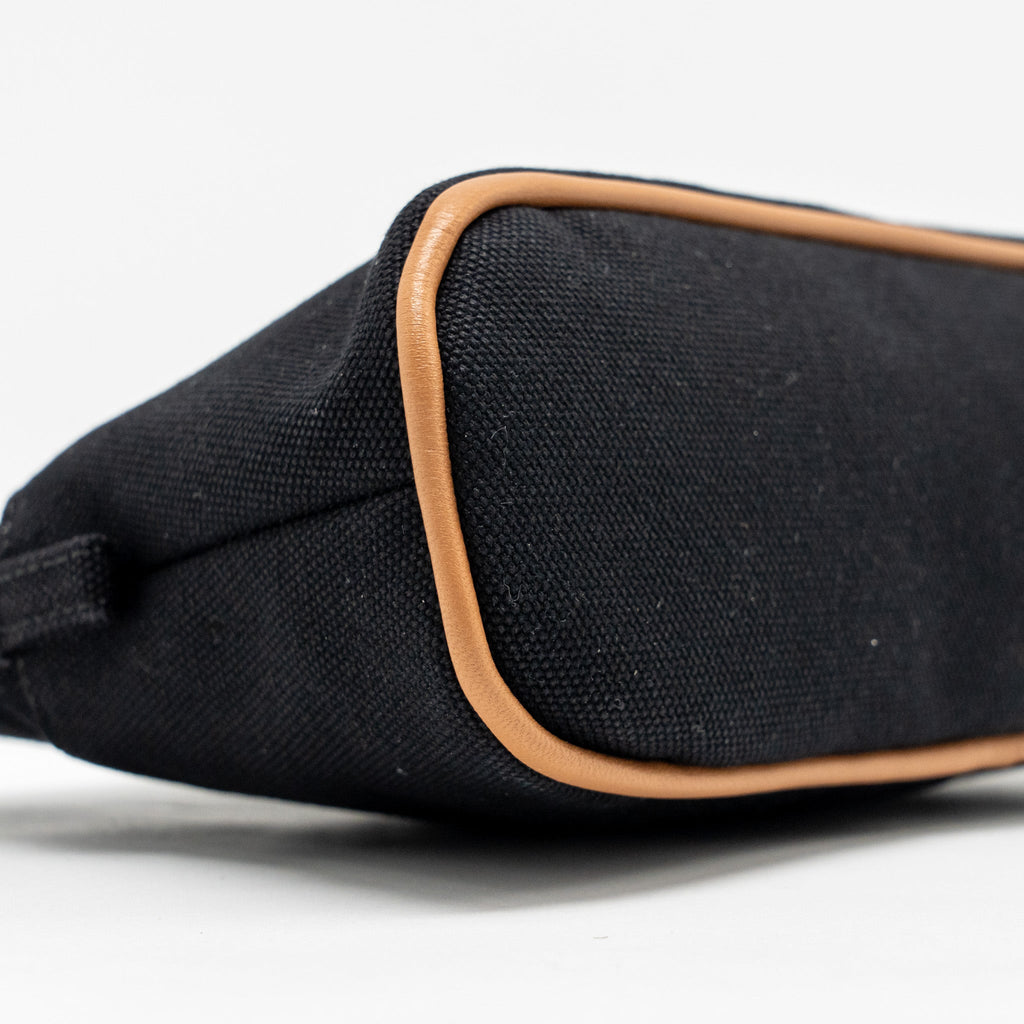 HERMES BOLIDE CASE, MINI MODEL COTTON BLACK/ORANGE SHW
