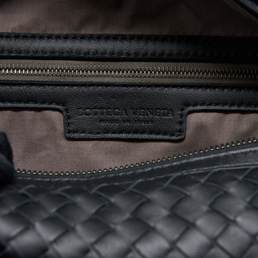 BOTTEGA VENETA HOBO BAG INTRECCIATO BLACK