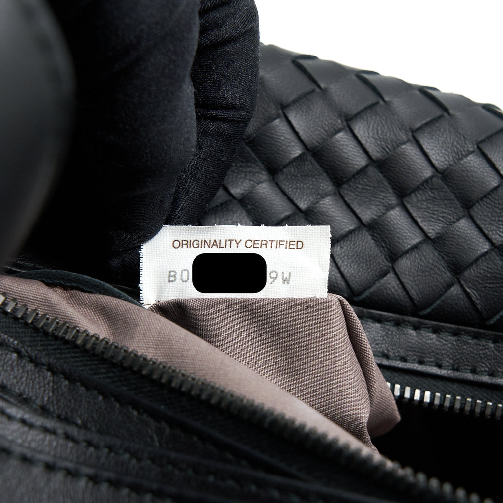 BOTTEGA VENETA HOBO BAG INTRECCIATO BLACK