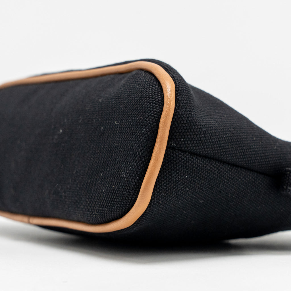 HERMES BOLIDE CASE, MINI MODEL COTTON BLACK/ORANGE SHW