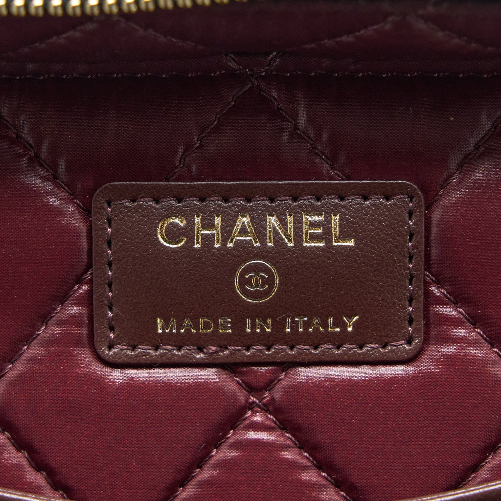 CHANEL TOP HANDLE VANITY CASE CAVIAR BLACK LGHW