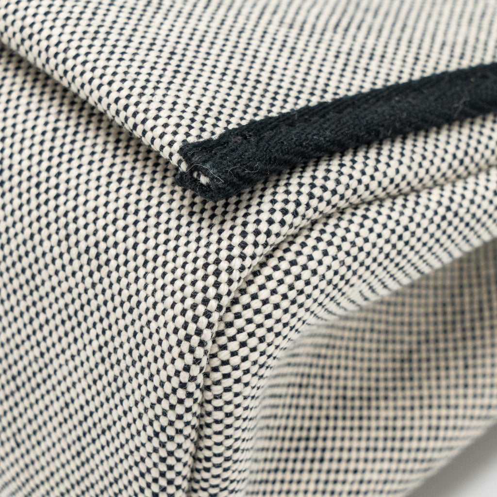 HERMES HERBAG MINI CANVAS/COWHIDE BLACK ECRU GHW