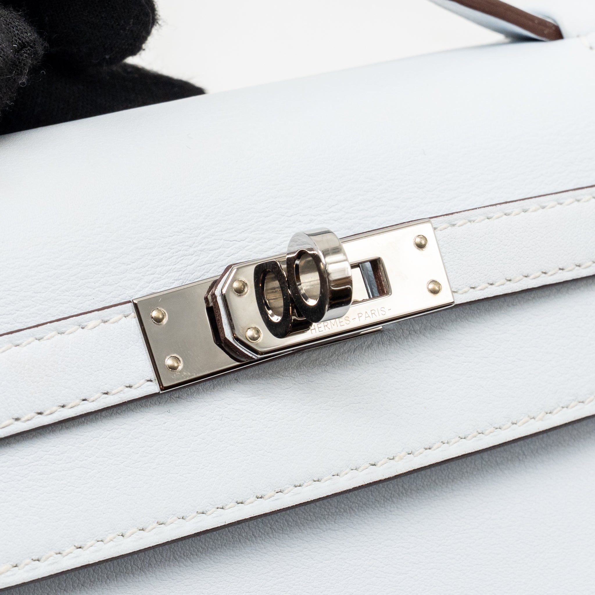 HERMES KELLY POCHETTE SWIFT BLEU BRUME SHW
