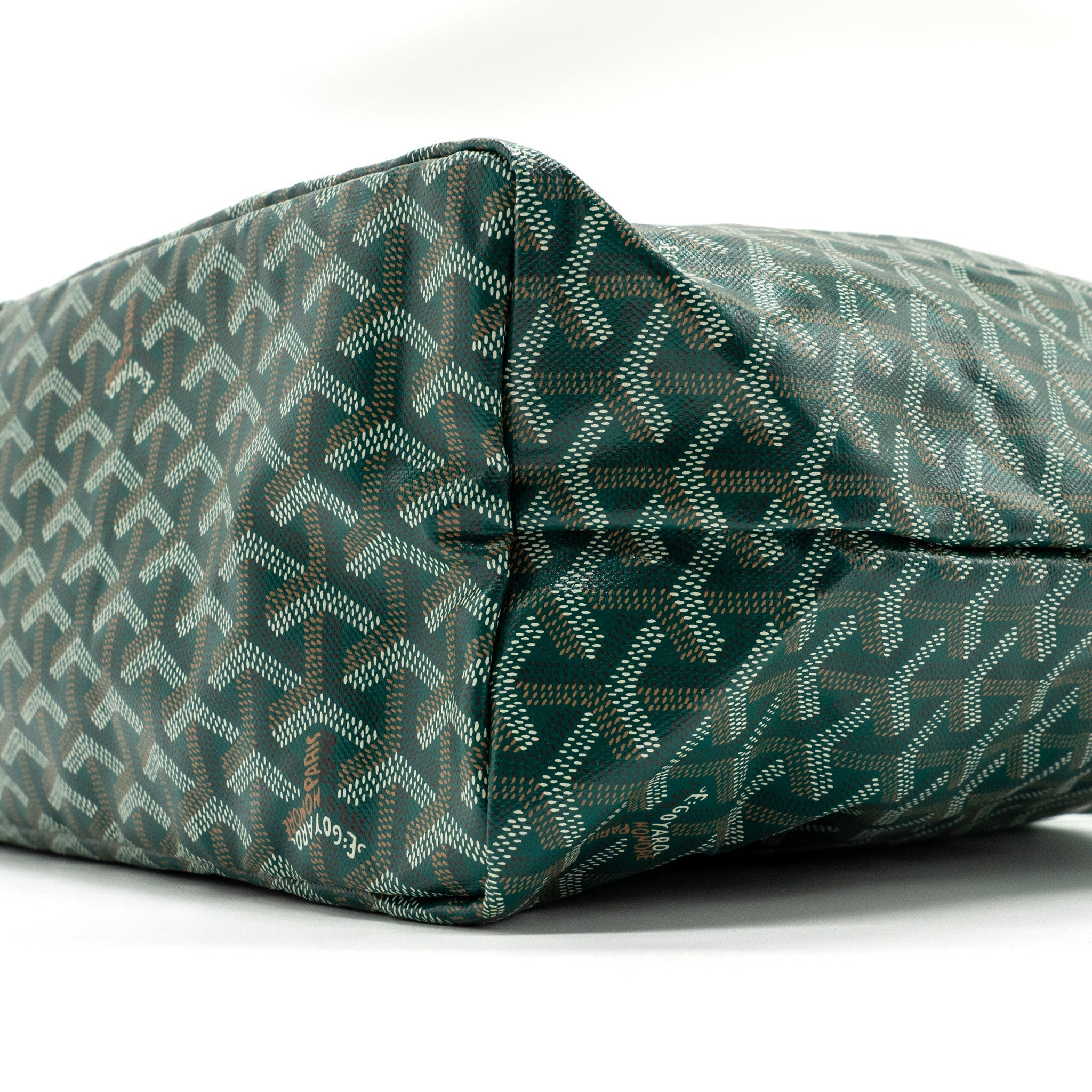 GOYARD SAINT LOUIS PM TOTE BAG CANVAS GREEN SHW