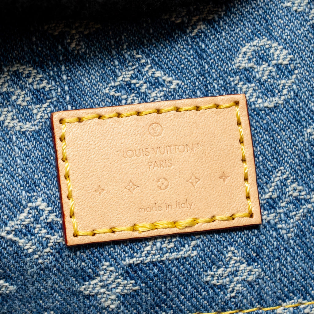LOUIS VUITTON CARRYALL MM MONOGRAM DENIM BLUE GHW