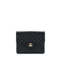 CHANEL FLAP CASE BLACK CAVIAR LGHW