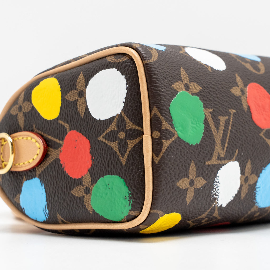 LOUIS VUITTON X YAYOI KUSAMA NANO SPEEDY MONOGRAM CANVAS GHW