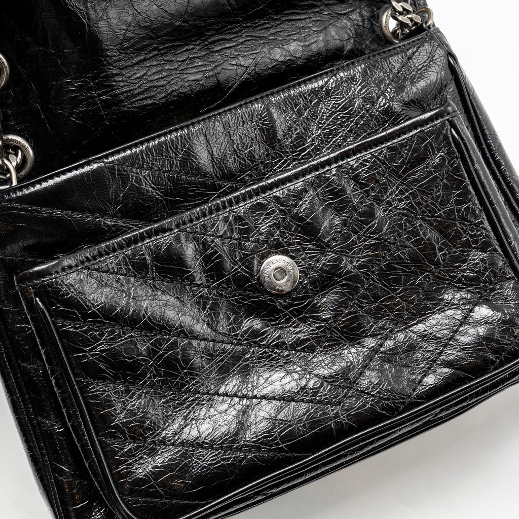 SAINT LAURENT / YSL MEDIUM NIKI CALFSKIN BLACK SHW
