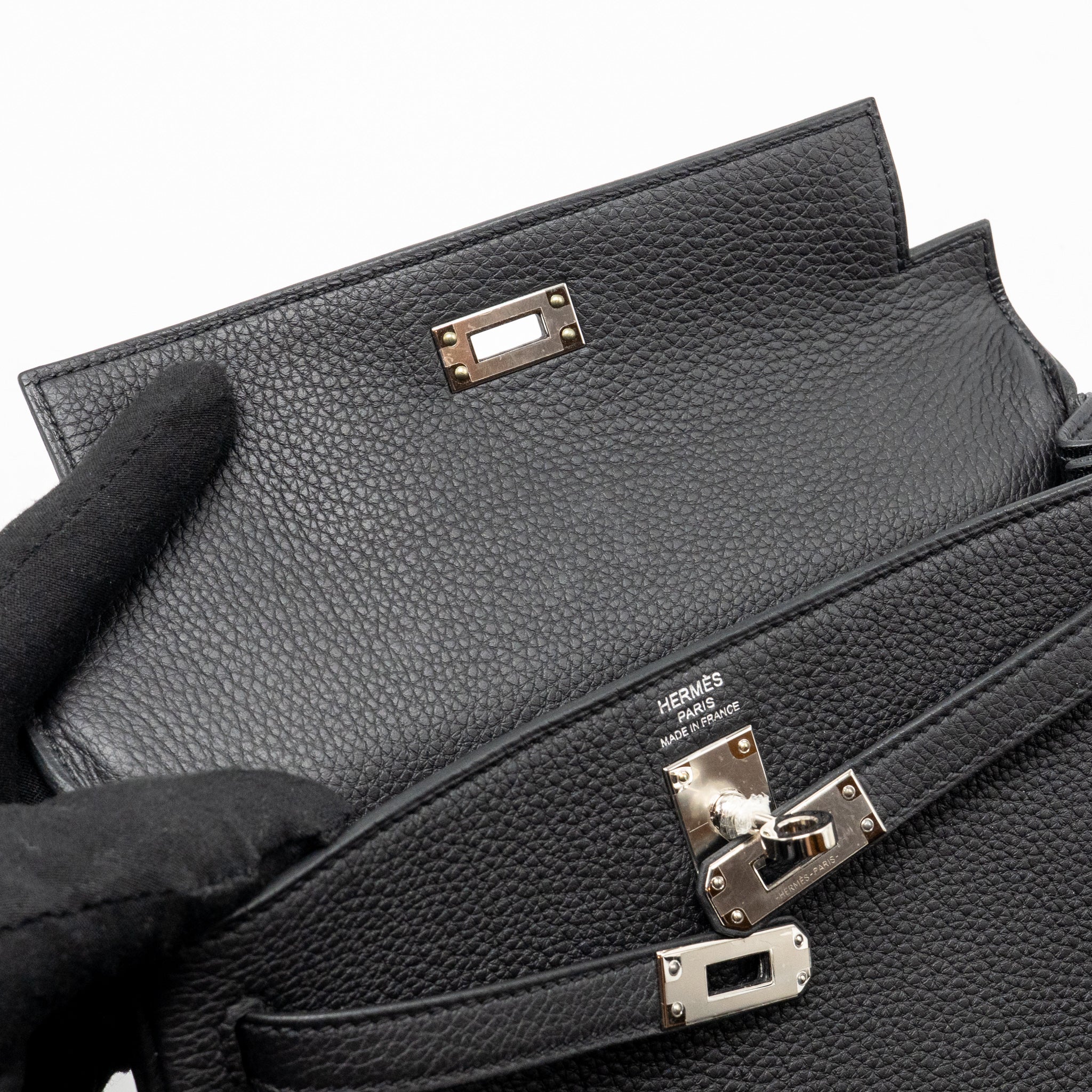HERMES KELLY 25 TOGO BLACK SHW