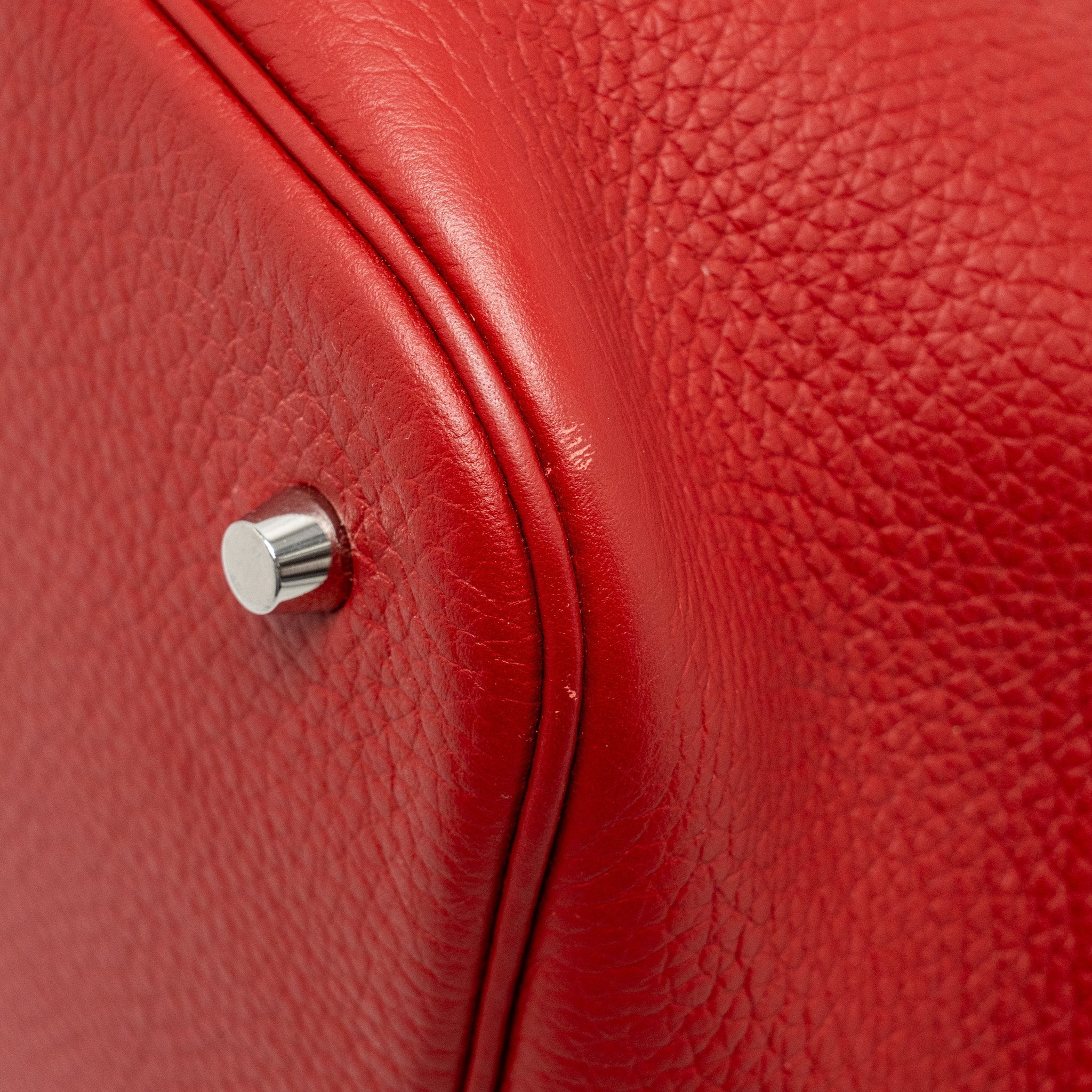 HERMES PICOTIN 26 LOCK BAG CLEMENCE RED SHW
