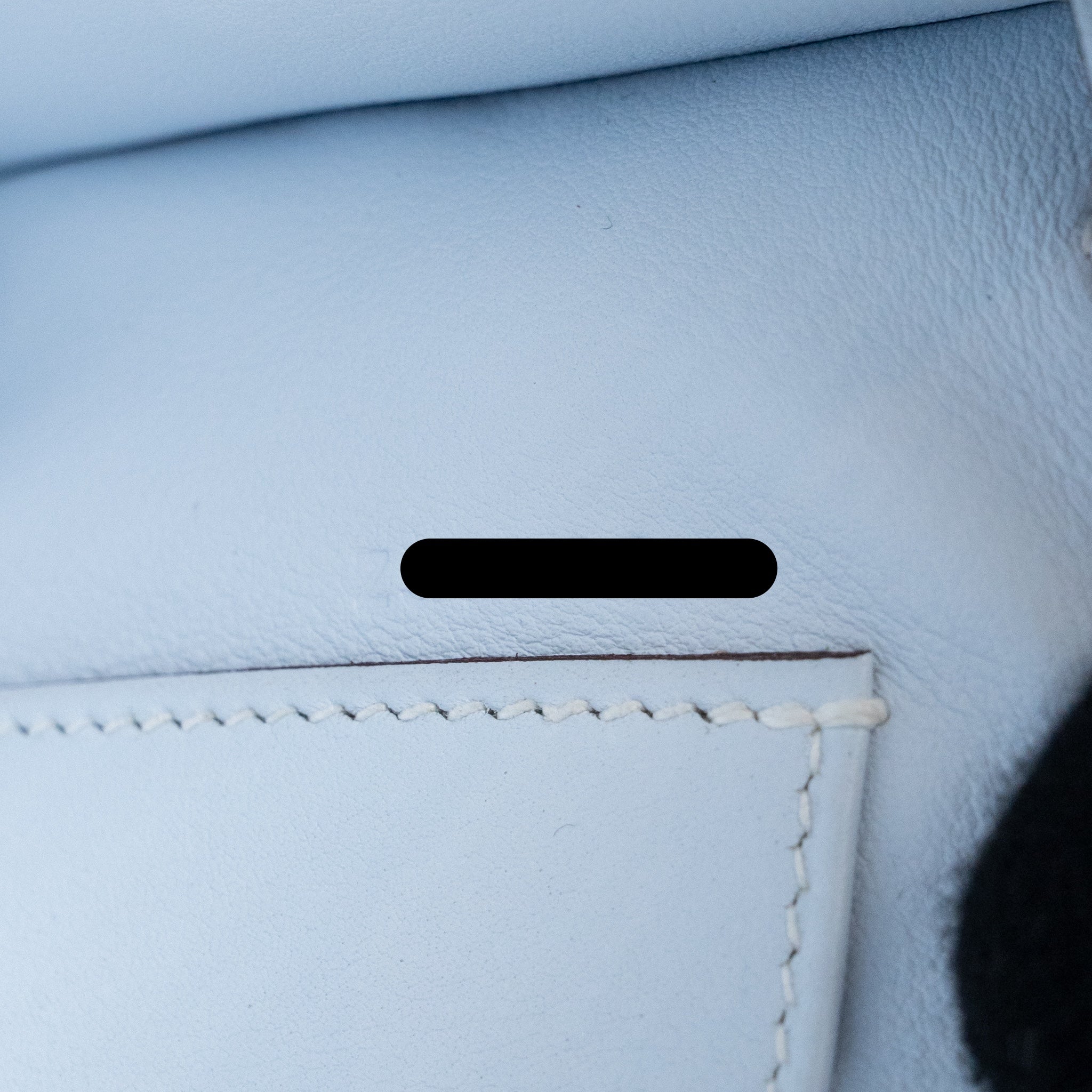 HERMES KELLY POCHETTE SWIFT BLEU BRUME SHW