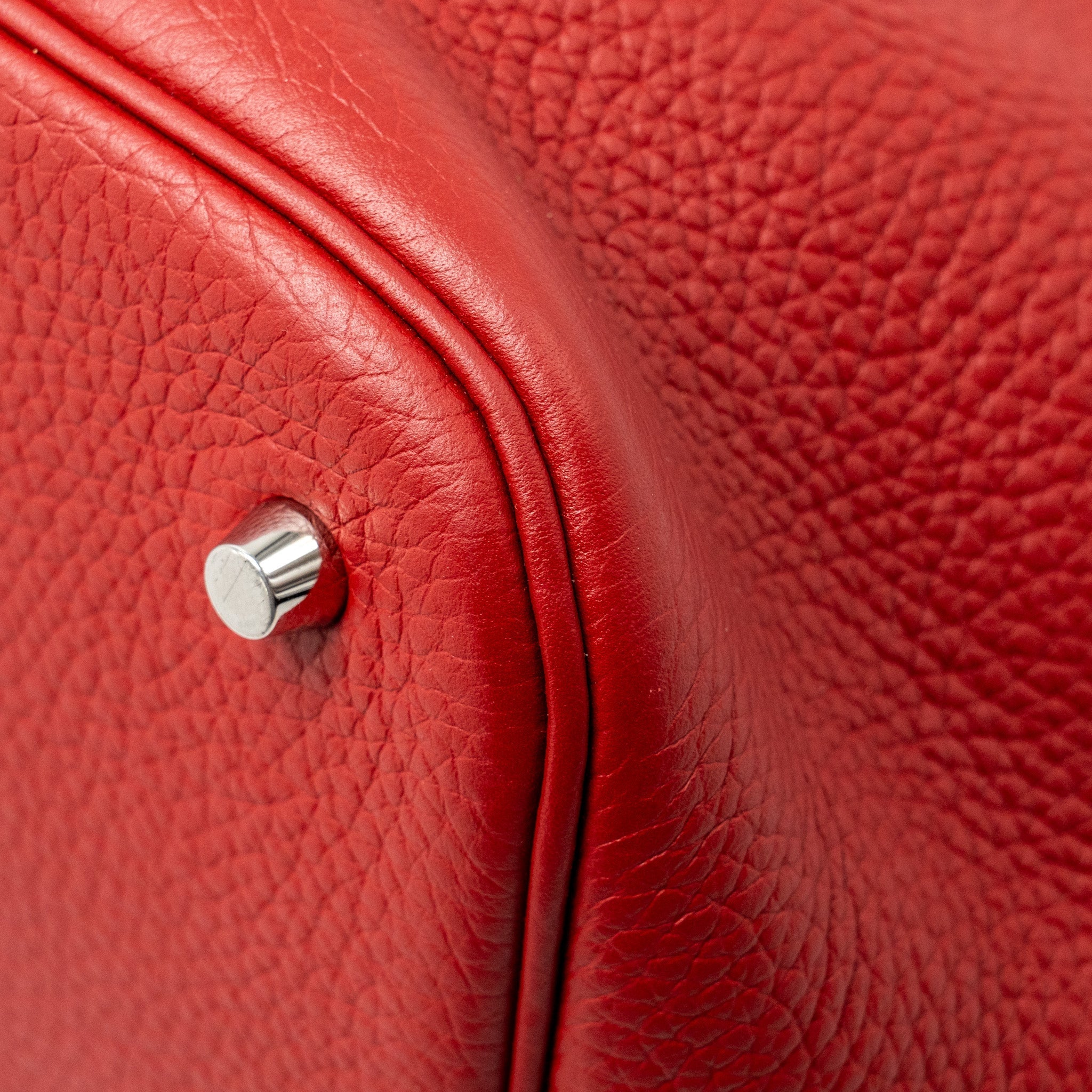 HERMES PICOTIN 26 LOCK BAG CLEMENCE RED SHW