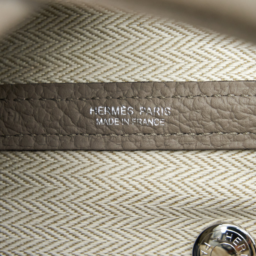 HERMES GARDEN PARTY 30 COUNTRY M8 GRIS ASPHALT SHW