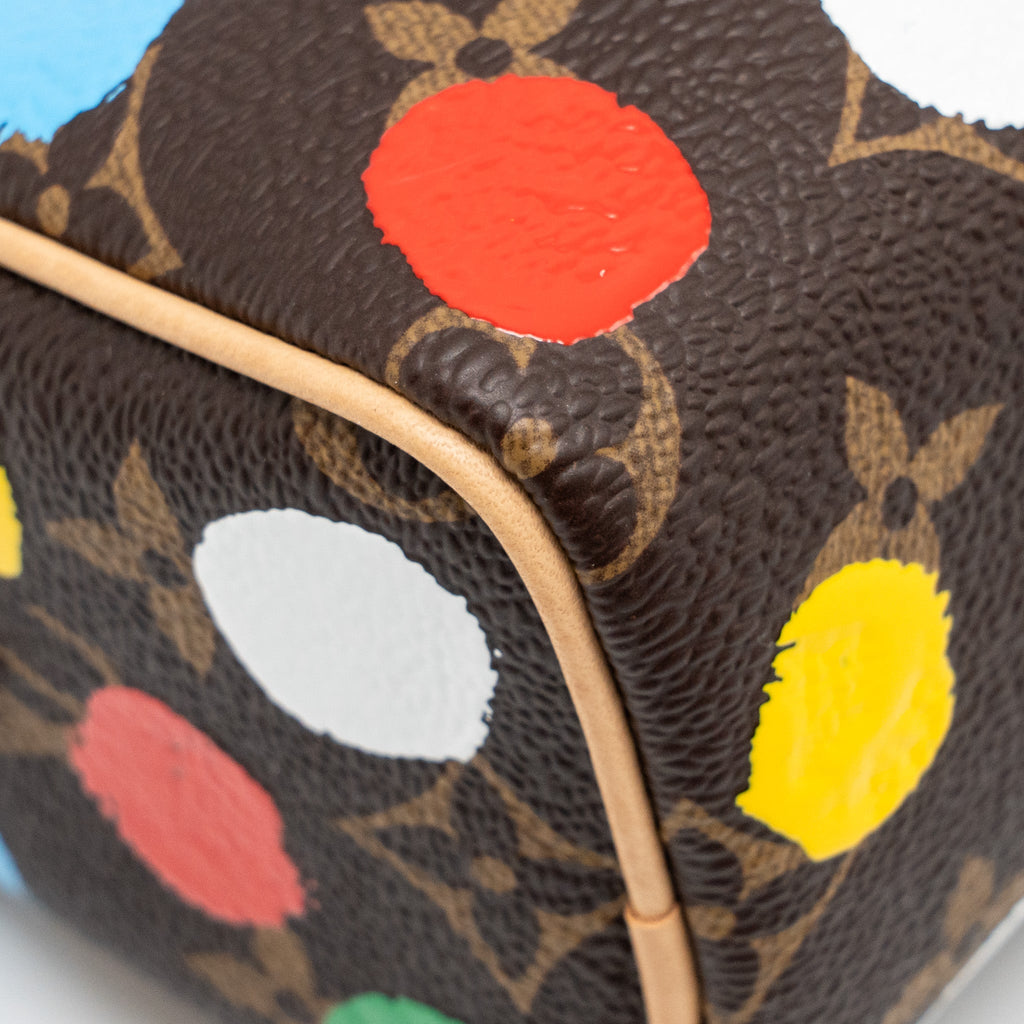 LOUIS VUITTON X YAYOI KUSAMA NANO SPEEDY MONOGRAM CANVAS GHW