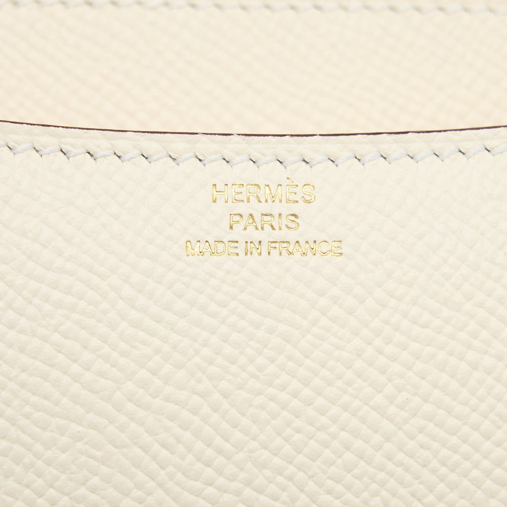 HERMES MINI CONSTANCE EPSOM NATA GHW