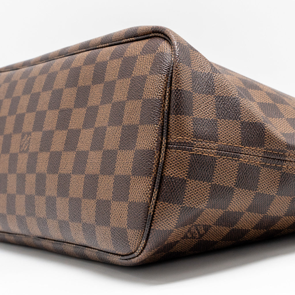 LOUIS VUITTON NEVERFULL MM DAMIER EBENE CANVAS GHW