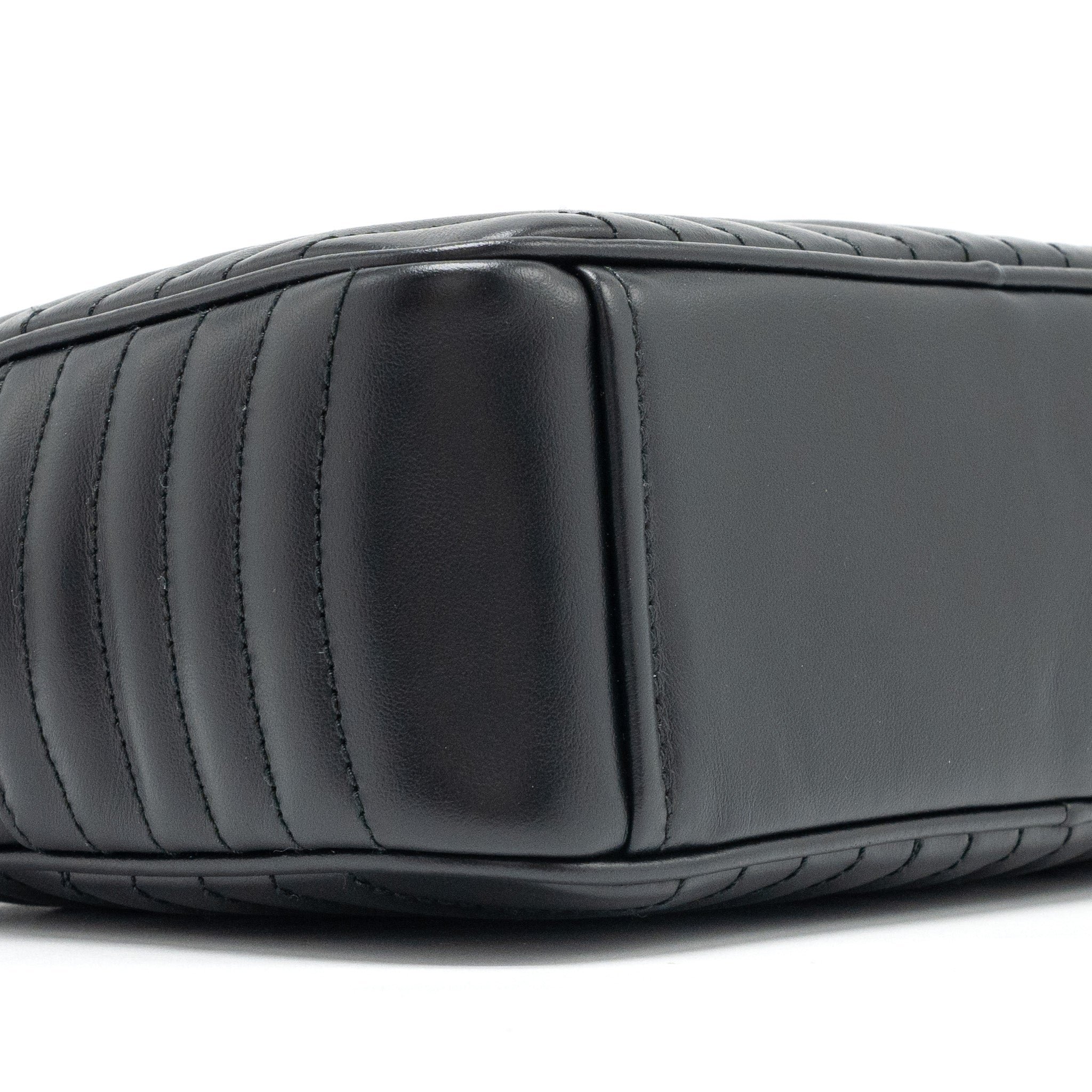 PRADA DIAGRAMME CAMERA CROSSBODY BAG CALFSKIN BLACK RUTHENIUM HARDWARE
