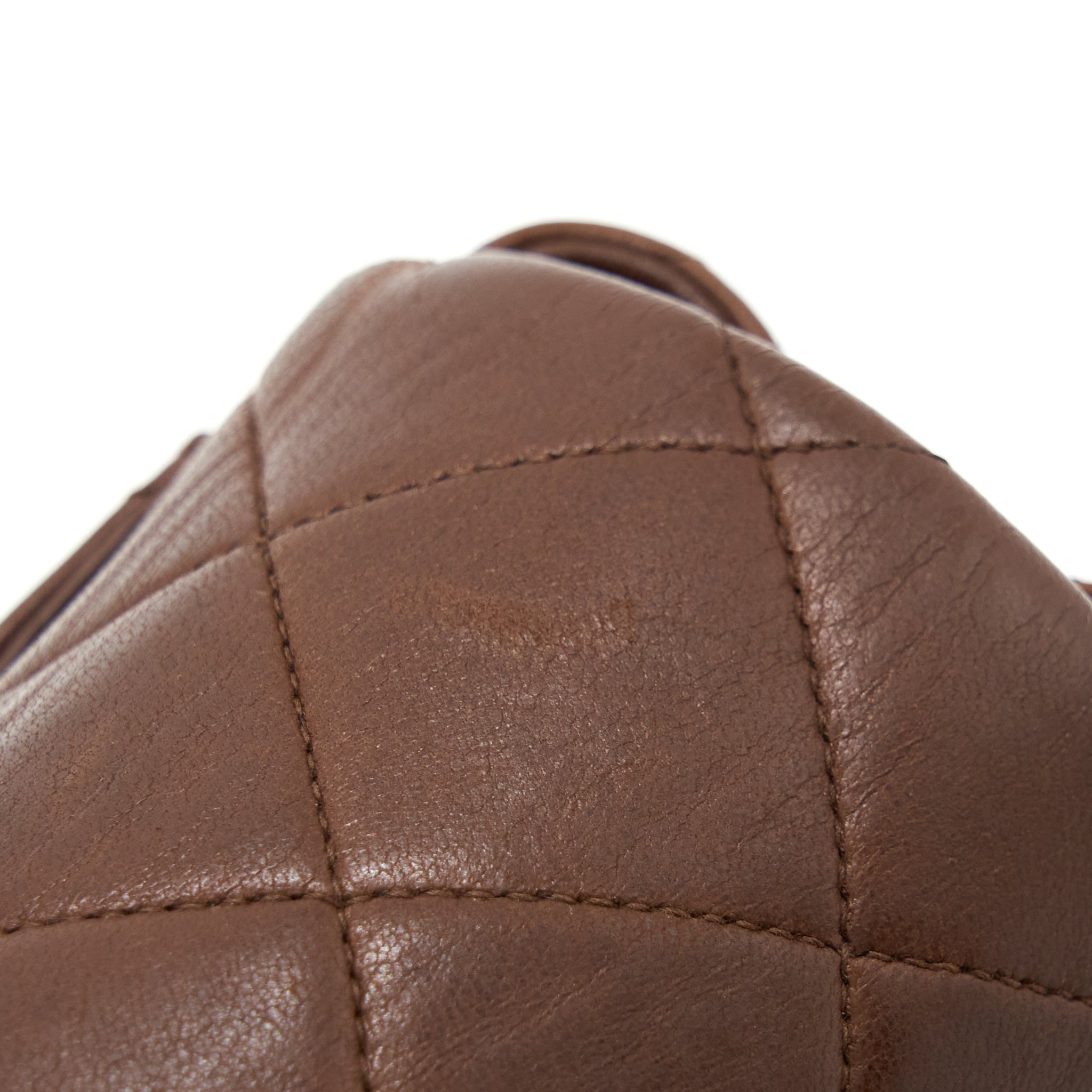 CHANEL VINTAGE CLASSIC TIMELESS BACKPACK LAMBSKIN BROWN GHW
