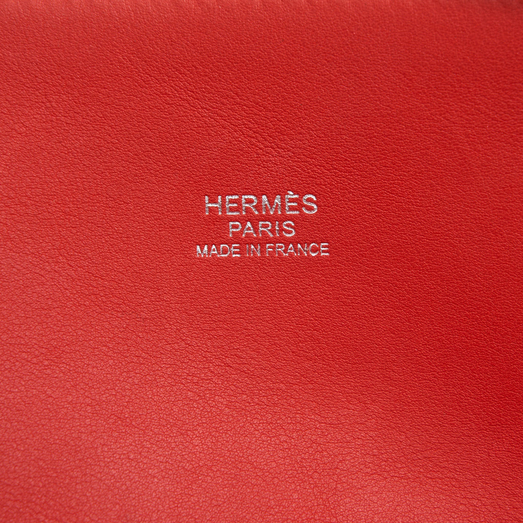 HERMES BOLIDE 27 SWIFT LEATHER RED WITH SHW